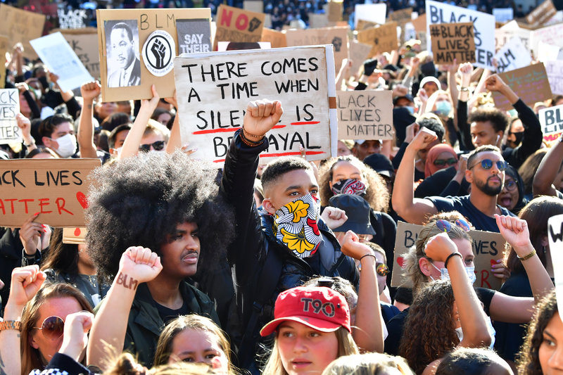 Black Lives Matter-manifestation Black Lives Matter-manifestation